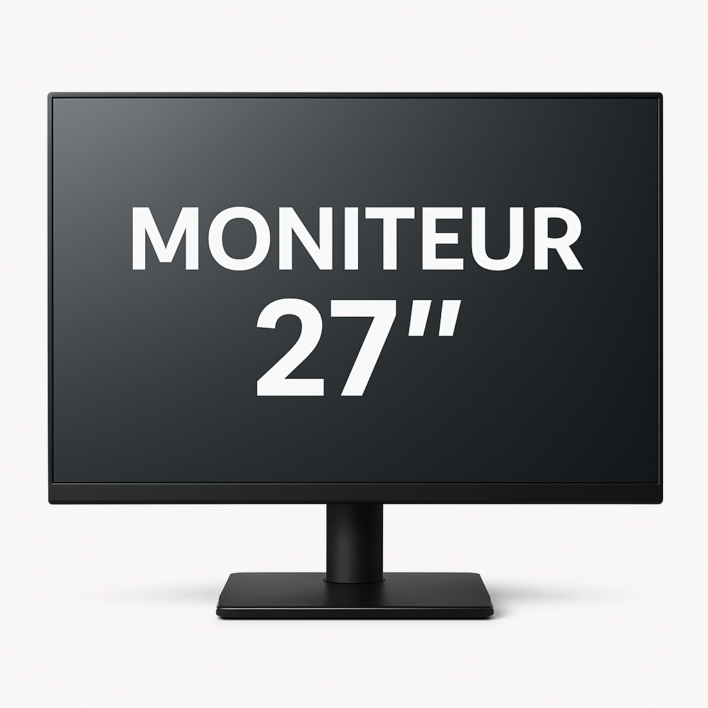 Moniteurs 27" pour le télétravail